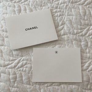 Chanel gift card & envelope (blank)